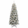 Kunstig juletre Hvit 93 x 93 x 240 cm PVC, plast, stål og PE