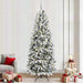 Kunstig juletre med 300 LED Hvit 240 cm PVC, plast, stål og PE