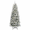 Kunstig juletre Hvit 93 x 93 x 240 cm PVC, plast, stål og PE