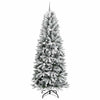 Kunstig juletre Hvit 93 x 93 x 240 cm PVC, plast, stål og PE