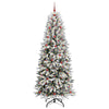 Kunstig juletre Hvit 93 x 93 x 240 cm PVC, plast, stål og PE