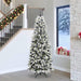 Kunstig juletre med 300 LED Hvit 240 cm PVC, plast, stål og PE