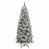 Kunstig juletre Hvit 93 x 93 x 240 cm PVC, plast, stål og PE