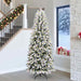 Kunstig juletre med 300 LED Hvit 240 cm PVC, plast, stål og PE