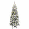 Kunstig juletre Hvit 93 x 93 x 240 cm PVC, plast, stål og PE