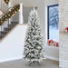Kunstig juletre med 300 LED Hvit 240 cm PVC, plast, stål og PE