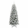 Kunstig juletre Hvit 93 x 93 x 240 cm PVC, plast, stål og PE