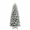 Kunstig juletre Hvit 93 x 93 x 240 cm PVC, plast, stål og PE
