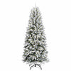 Kunstig juletre Hvit 93 x 93 x 240 cm PVC, plast, stål og PE