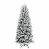Kunstig juletre Hvit 93 x 93 x 240 cm PVC, plast, stål og PE