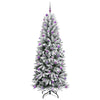 Kunstig juletre Hvit 93 x 93 x 240 cm PVC, plast, stål og PE