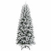 Kunstig juletre Hvit 93 x 93 x 240 cm PVC, plast, stål og PE