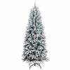 Kunstig juletre Hvit 93 x 93 x 240 cm PVC, plast, stål og PE