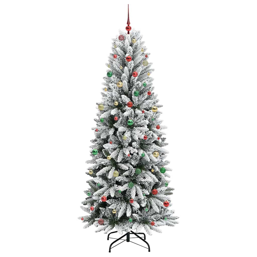 Kunstig juletre Hvit 93 x 93 x 240 cm PVC, plast, stål og PE
