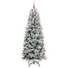 Kunstig juletre Hvit 93 x 93 x 240 cm PVC, plast, stål og PE