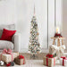 Kunstig juletre med 150 LED Hvit 120 cm PVC og Metall og Plast