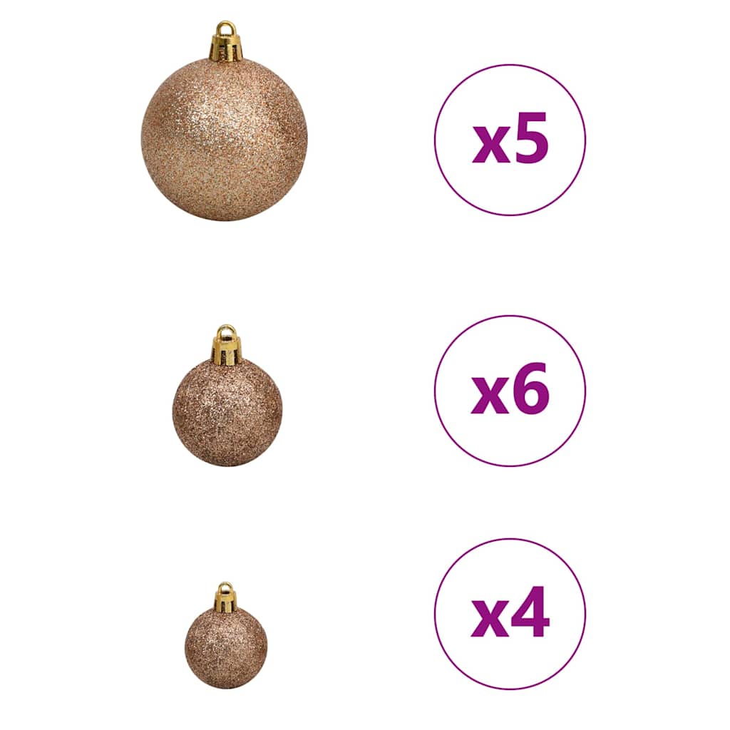 Kunstig juletre med 150 LED Hvit 120 cm PVC og Metall og Plast