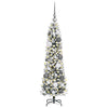 Kunstig juletre med 150 LED Hvit 120 cm PVC og Metall og Plast