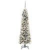 Kunstig juletre med 150 LED Hvit 150 cm PVC og Metall og Plast