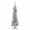 Kunstig juletre med 150 LED Hvit 150 cm PVC og Metall og Plast