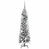 Kunstig juletre med 150 LED Hvit 150 cm PVC og Metall og Plast