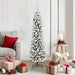 Kunstig juletre med 150 LED Hvit 150 cm PVC og Metall og Plast