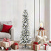 Kunstig juletre med 150 LED Hvit 150 cm PVC og Metall og Plast
