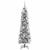 Kunstig juletre med 300 LED Hvit 180 cm PVC og Metall og Plast