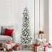 Kunstig juletre med 300 LED Hvit 180 cm PVC og Metall og Plast