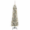 Kunstig juletre med 300 LED Hvit 210 cm PVC og Metall og Plast