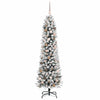 Kunstig juletre med 300 LED Hvit 210 cm PVC og Metall og Plast