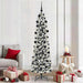 Kunstig juletre med 300 LED Hvit 210 cm PVC og Metall og Plast