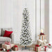 Kunstig juletre med 300 LED Hvit 210 cm PVC og Metall og Plast