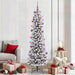 Kunstig juletre med 300 LED Hvit 210 cm PVC og Metall og Plast