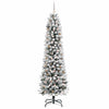Kunstig juletre med 300 LED Hvit 240 cm PVC og Metall og Plast