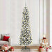 Kunstig juletre med 300 LED Hvit 240 cm PVC og Metall og Plast
