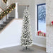 Kunstig juletre med 300 LED Hvit 240 cm PVC og Metall og Plast