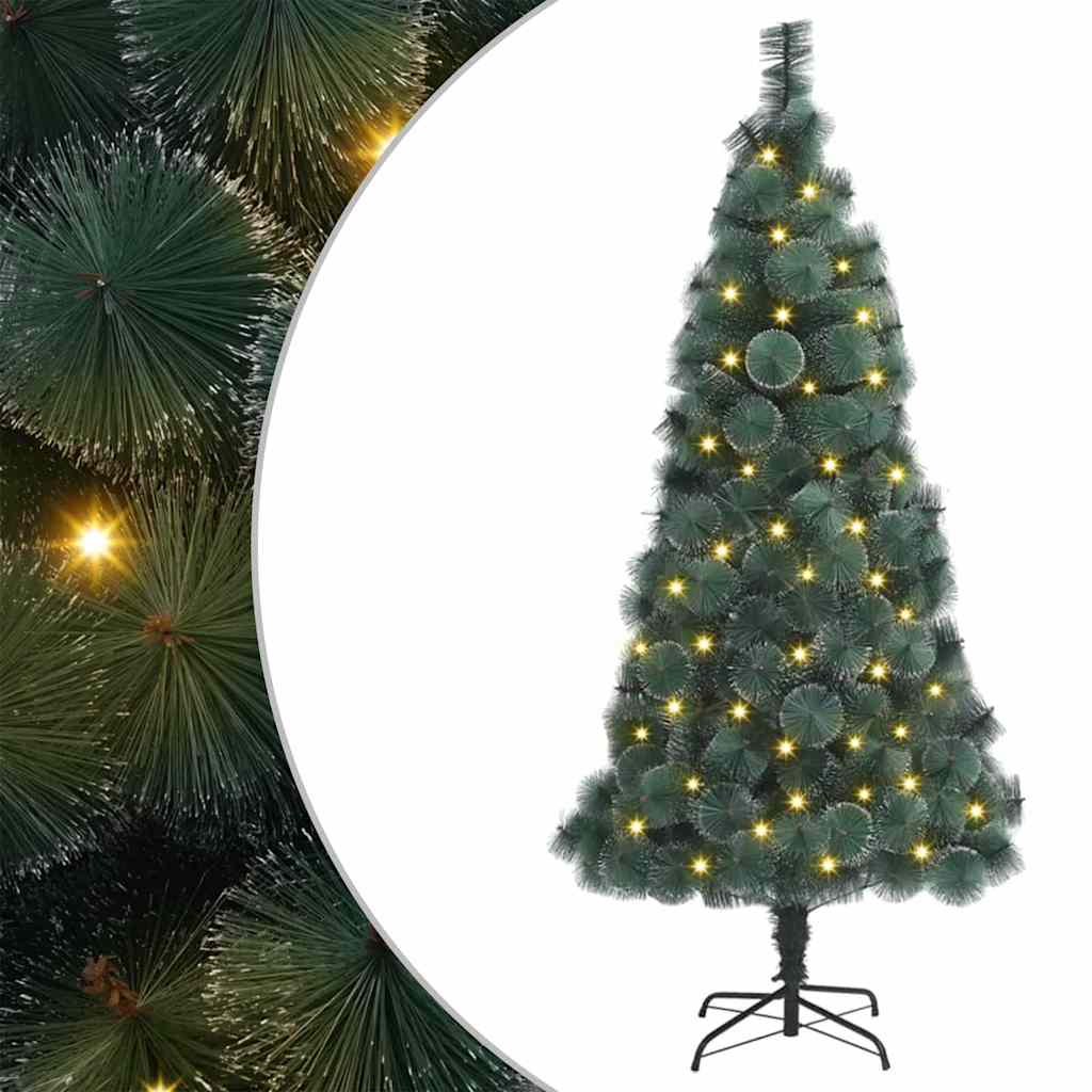 Kunstig forbelyst juletre med 300 LED grønn 180 cm PET