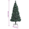 Kunstig forbelyst juletre med 300 LED grønn 180 cm PET