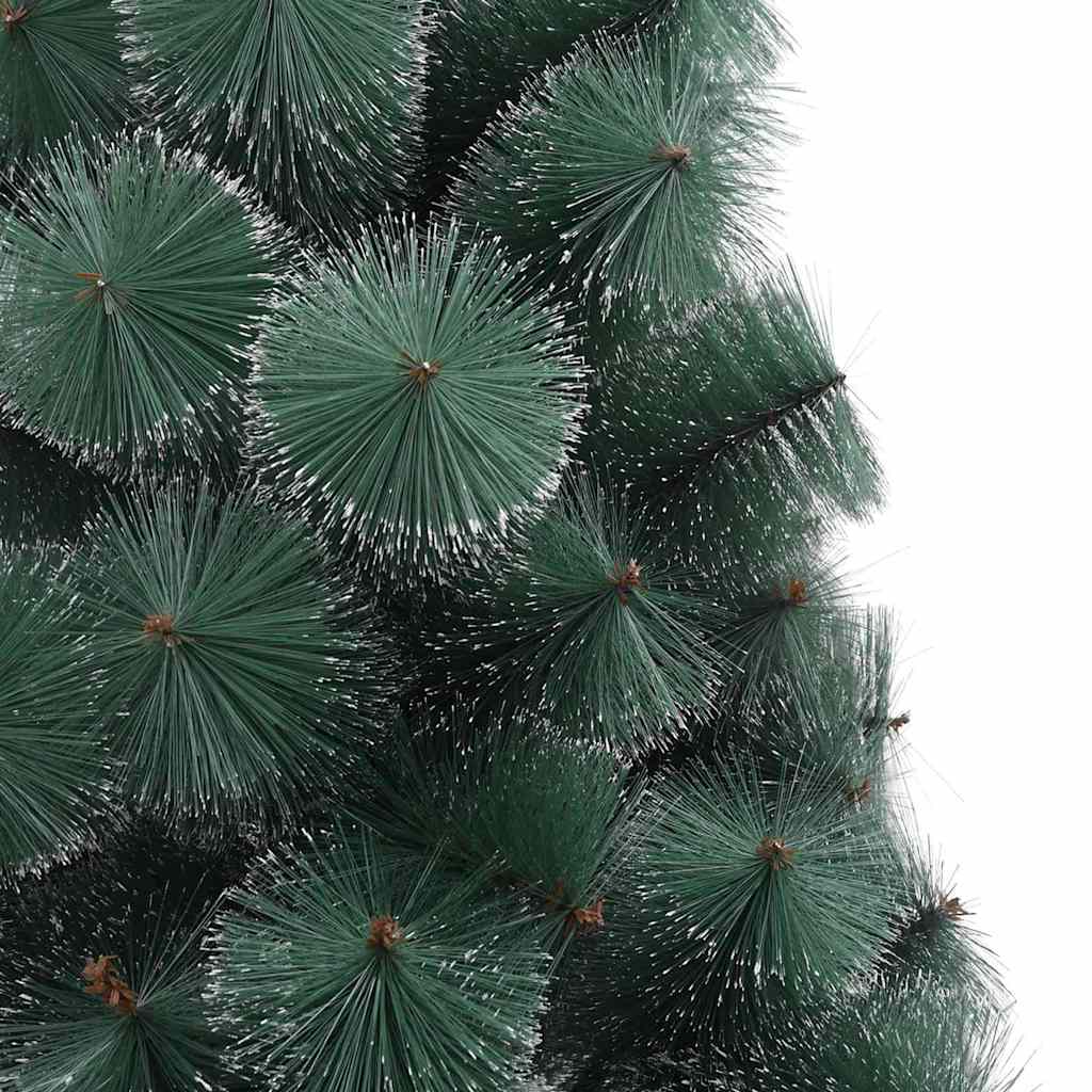 Kunstig Ferdig Lysende Juletræ med Kule Sett grønn 210 cm PET