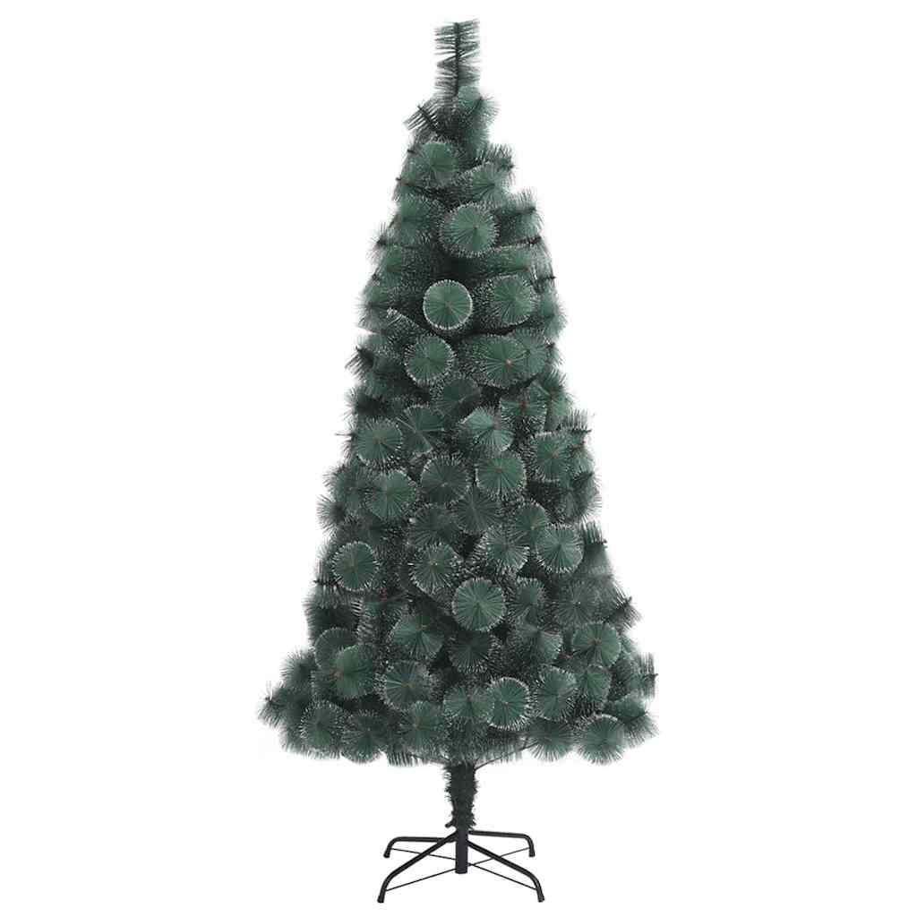 Kunstig forhåndsbelyst juletre med kulepakke grønn 240 cm PET