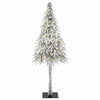 Juletre med 150 LED med stativ Hvit 120 cm PE og stål