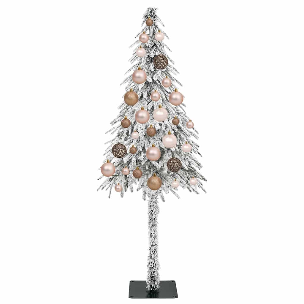 Juletre med 150 LED med stativ Hvit 120 cm PE og stål