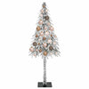 Juletre med 150 LED med stativ Hvit 120 cm PE og stål
