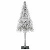 Juletre med 150 LED med stativ Hvit 120 cm PE og stål