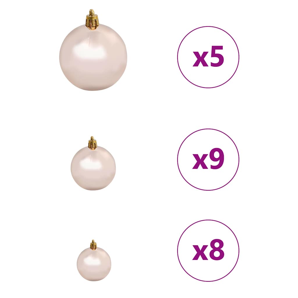 Juletre med 150 LED med stativ Hvit 120 cm PE og stål