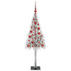 Juletre med 150 LED med stativ Hvit 120 cm PE og stål