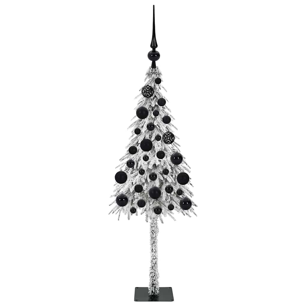 Juletre med 150 LED med stativ Hvit 120 cm PE og stål