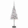 Juletre med 150 LED med stativ Hvit 120 cm PE og stål