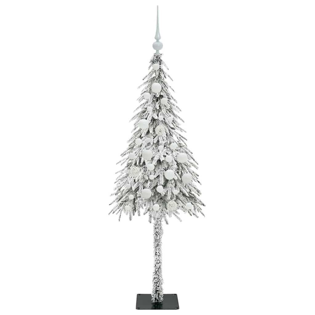 Juletre med 150 LED med stativ Hvit 120 cm PE og stål